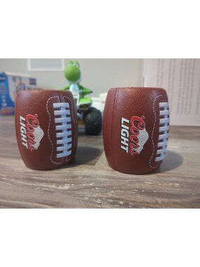 Coors Light Koozie Football Shaped Beer